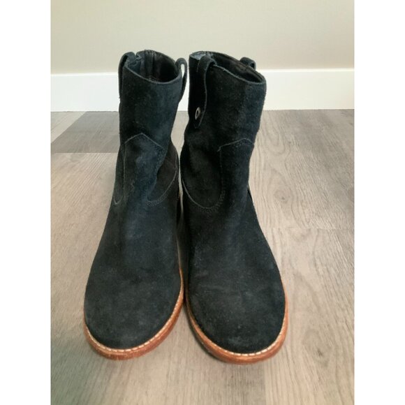 Cole Haan Grand OS Black Suede Booties W/ Plaid Lining, Size 7 (US) - Picture 2 of 10